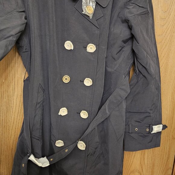 ISAAC MIZRAHI LIVE WOMEN'S BLACK TRENCH COAT XL NWT - Picture 10 of 16